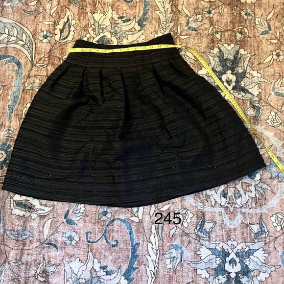 Talbots Skirt Size 0 Petite Black Textured MSRP $139 - Picture 1 of 5